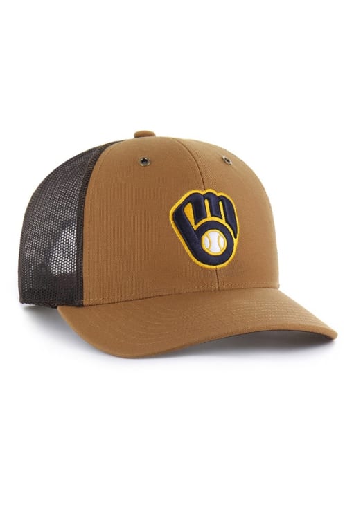 47 Milwaukee Brewers Carhartt Trucker Adjustable Hat - Brown