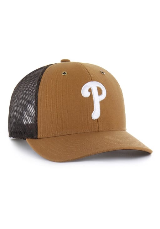 47 Philadelphia Phillies Carhartt Trucker Adjustable Hat - Brown