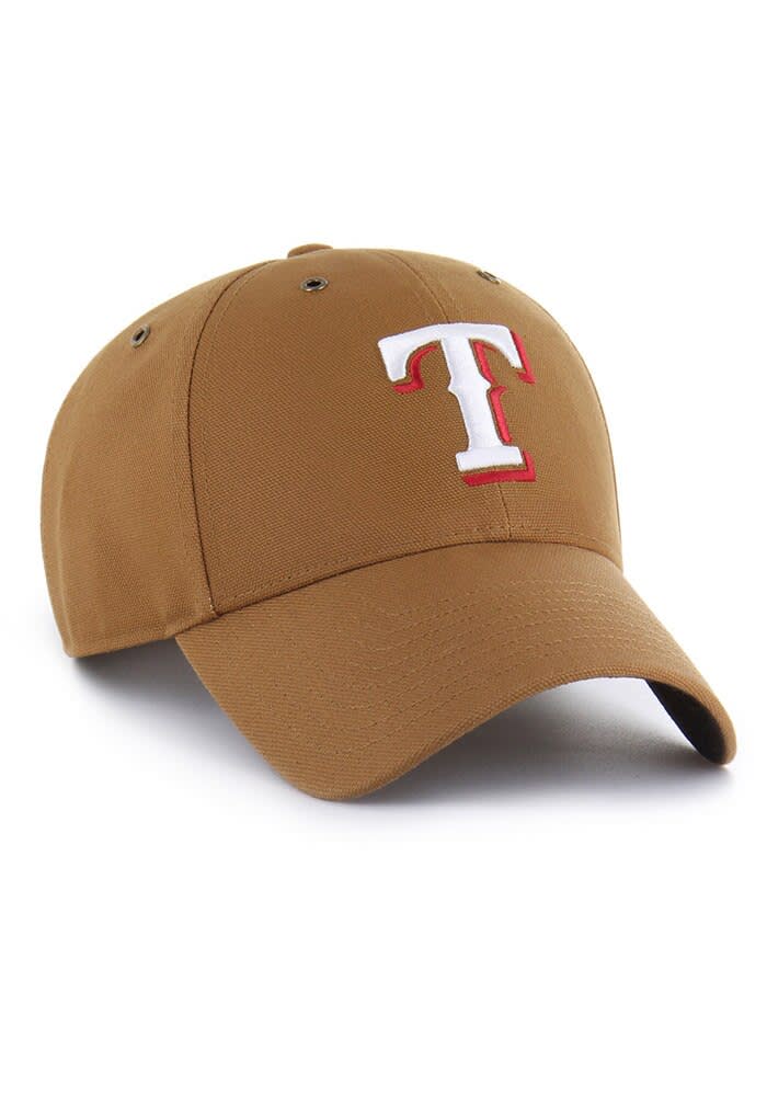 【marron】 47 Texas Rangers BROWN Carhartt MVP Adjustable Hat - 48026008