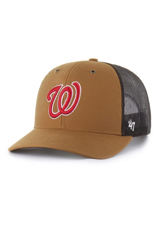 47 Washington Nationals Carhartt Trucker Adjustable Hat - Brown
