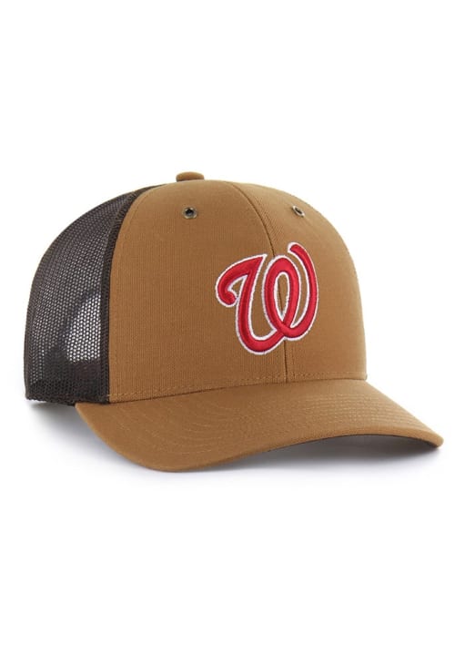 47 Washington Nationals Carhartt Trucker Adjustable Hat - Brown