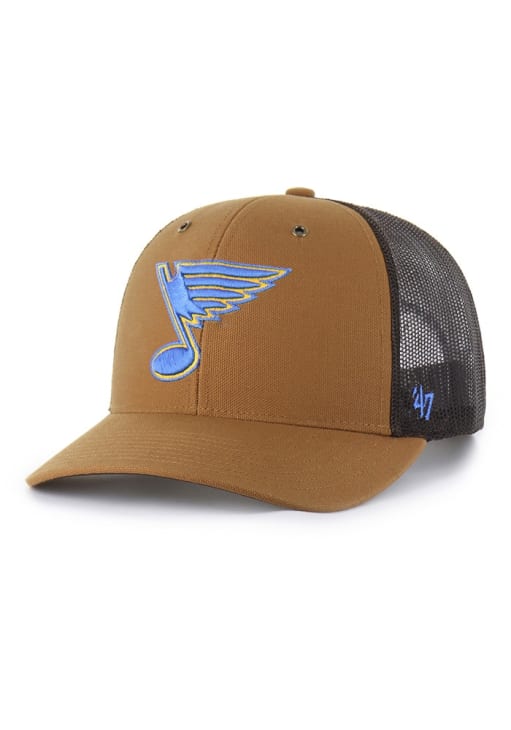47 St Louis Blues Carhartt Trucker Adjustable Hat - Brown