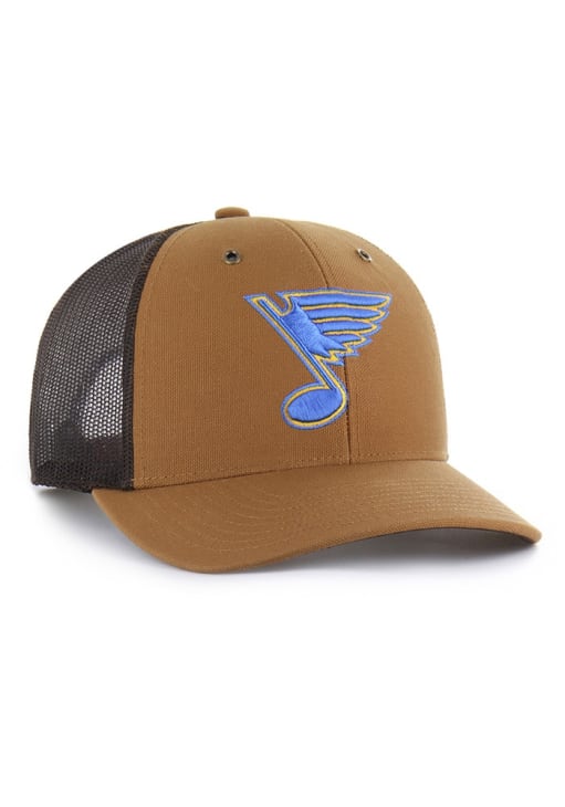 47 St Louis Blues Carhartt Trucker Adjustable Hat - Brown