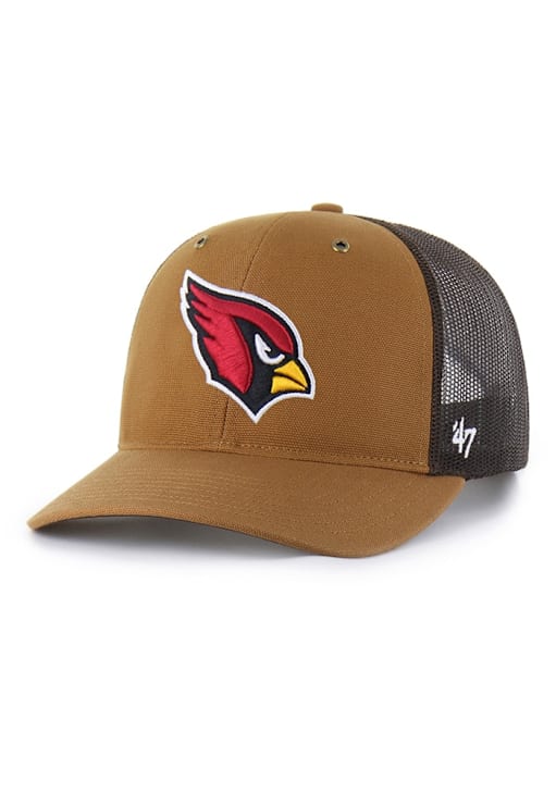 47 Arizona Cardinals BROWN Carhartt Trucker Adjustable Hat 48026329