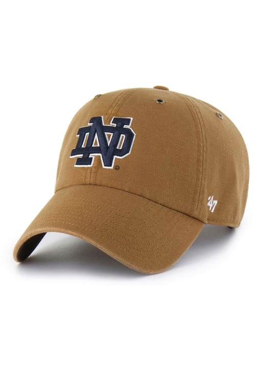 47 Notre Dame Fighting Irish Carhartt Clean Up Adjustable Hat - Brown