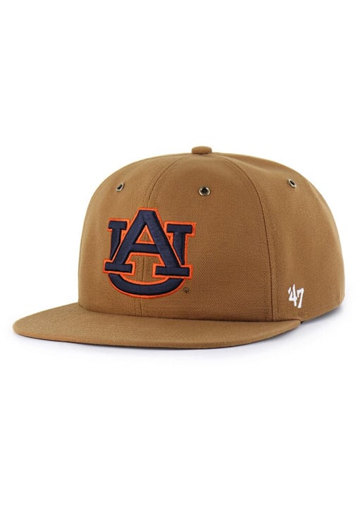 47 Auburn Tigers Brown Carhartt Captain RL Mens Snapback Hat