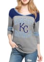 47 Kansas City Royals Womens Grey Replay Rush T-Shirt