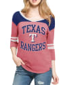 47 Texas Rangers Womens Red Replay Rush T-Shirt