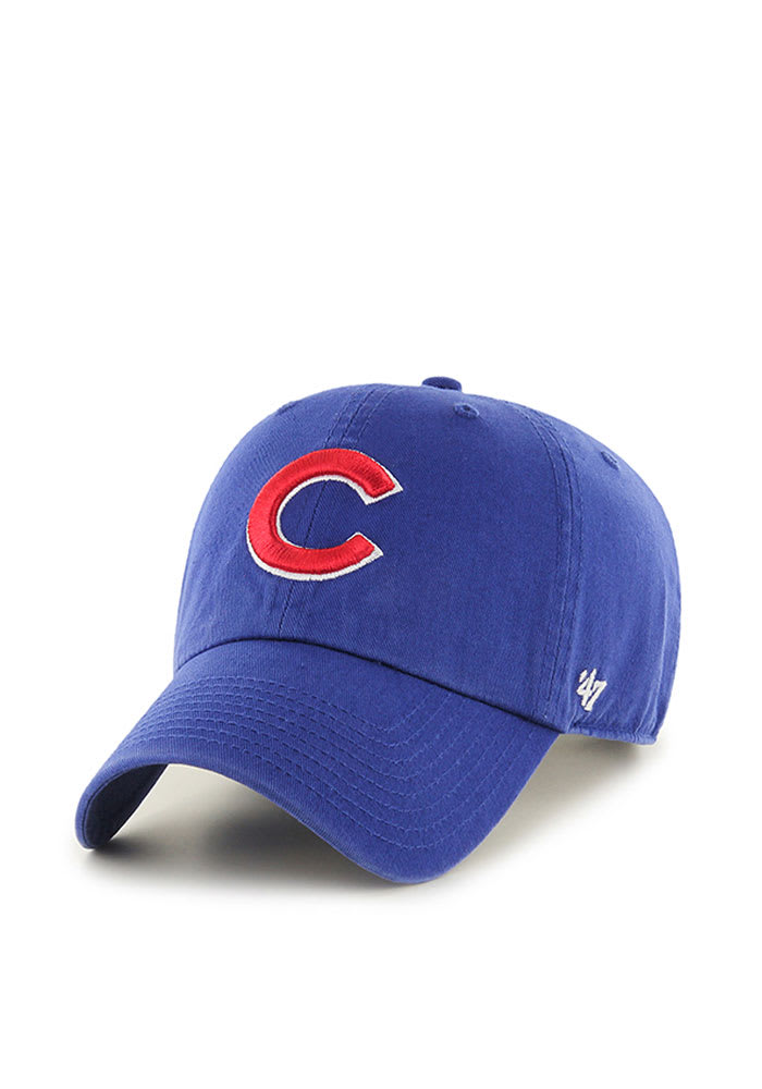 47 Chicago Cubs ROYAL Clean Up Design Adjustable Hat - 4808016