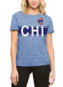 47 Chicago Cubs Womens Blue Super Hero T-Shirt