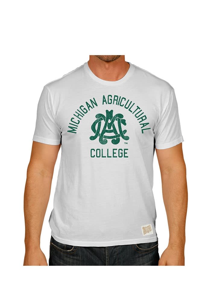 Original Retro Brand Michigan State Spartans WHITE Agricultural