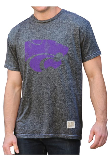 K-State Wildcats Black Original Retro Brand Mascot Short Sleeve Fashion T Shirt