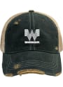 Texas Original Retro Brand Distressed Meshback Adjustable Hat - Black