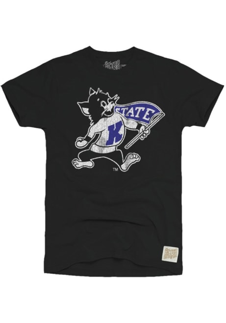 K-State Wildcats Black Original Retro Brand  Short Sleeve Fashion T Shirt