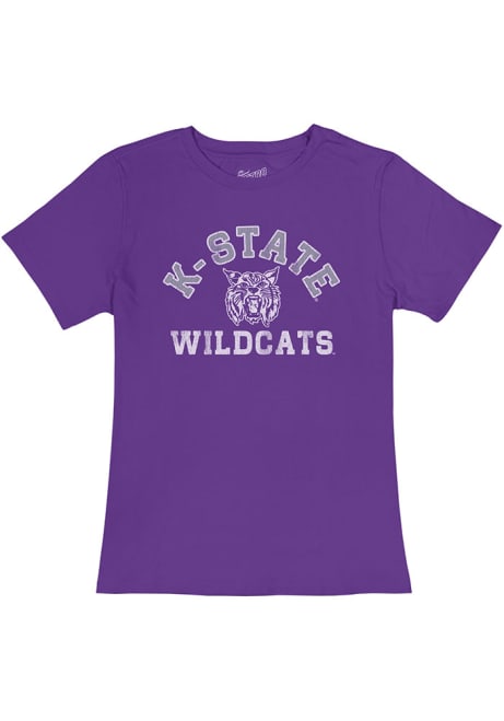 K-State Wildcats Purple Original Retro Brand Vintage Logo Short Sleeve T-Shirt