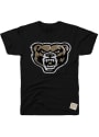 Oakland University Golden Grizzlies Original Retro Brand Distressed Big Logo Fashion T Shirt - Black