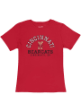 Cincinnati Bearcats Womens Original Retro Brand Vintage T-Shirt - Red