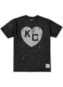 Kansas City Monarchs Original Retro Brand Heart Fashion T Shirt - Black