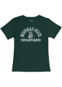 Michigan State Spartans Womens Original Retro Brand Vintage T-Shirt - Green