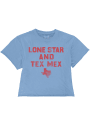 Texas Womens Original Retro Brand Lone Star T-Shirt - Light Blue