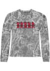 Main image for Original Retro Brand Cincinnati Bearcats Womens Grey Tie Dye Mascot Crop Crew Sweatshirt