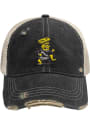 Wichita State Shockers Retro 2T Meshback Adjustable Hat - Black
