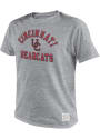 Cincinnati Bearcats Original Retro Brand Triblend Number One Fashion T Shirt - Grey
