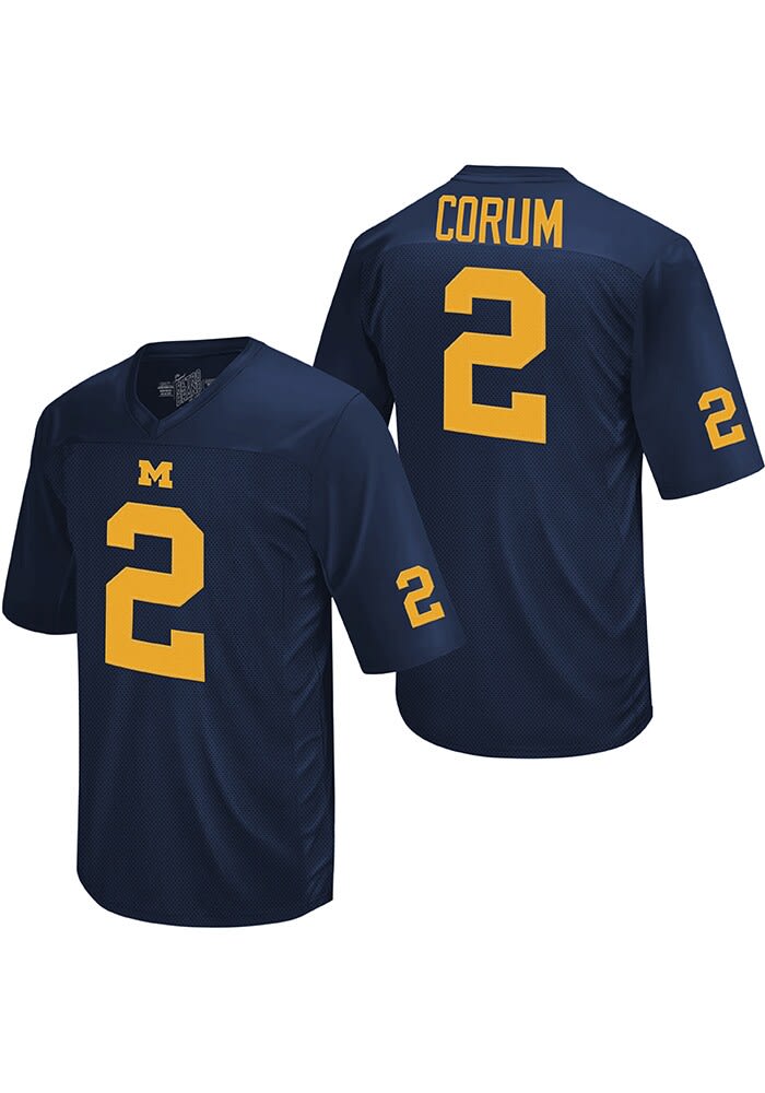 Blake Corum Michigan Wolverines Player Jersey Navy Blue