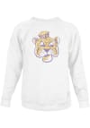 Main image for Original Retro Brand LSU Tigers Mens White Distressed Triblend Long Sleeve Fashion Sweatshirt