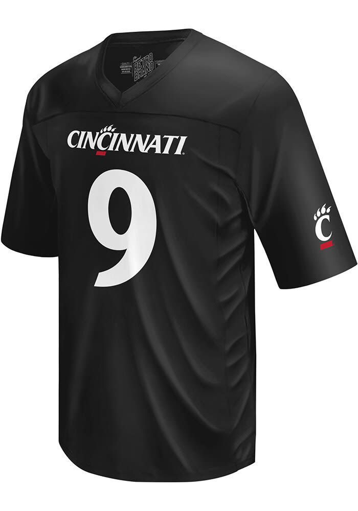 Desmond Ridder Mens BLACK Cincinnati Bearcats Name and Number