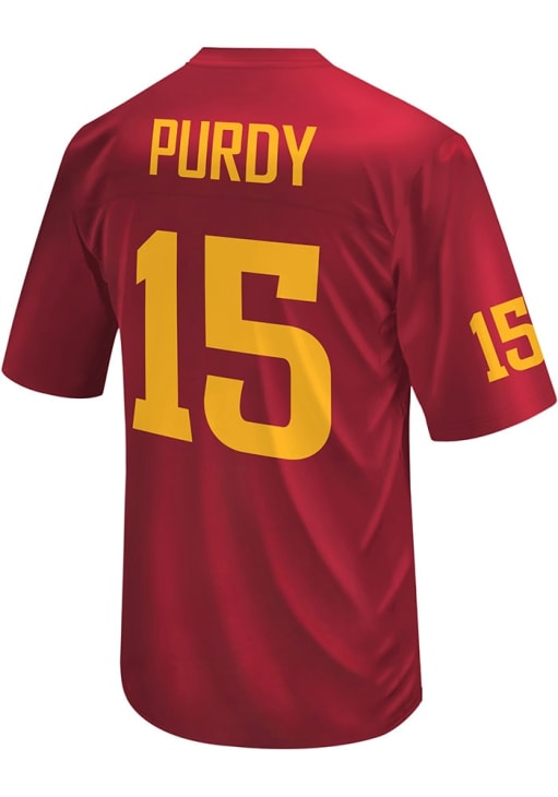 Brock Purdy  Original Retro Brand Iowa State Cyclones Crimson Name and Number Football Jersey