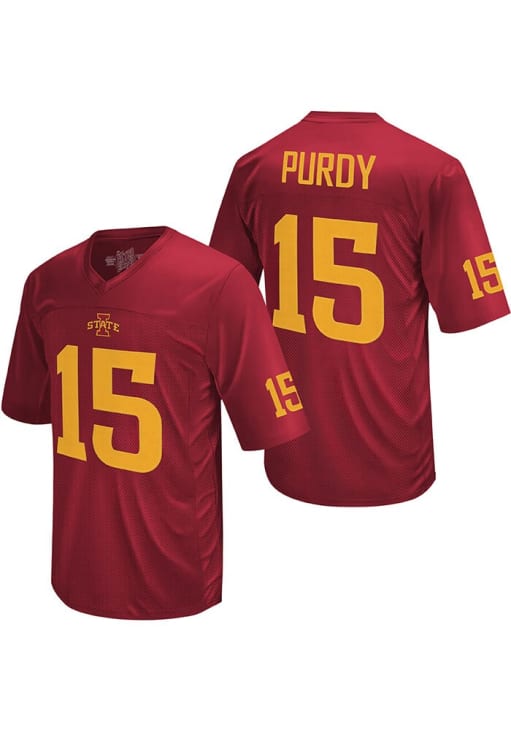 Brock Purdy  Original Retro Brand Iowa State Cyclones Crimson Name and Number Football Jersey