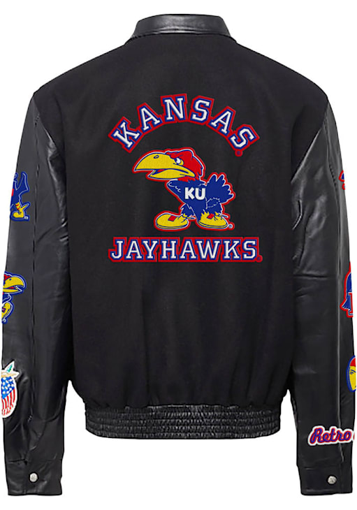 Original Retro Brand Kansas Jayhawks Mens BLACK Jeff Hamilton