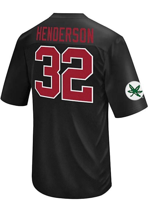 TreVeyon Henderson  Original Retro Brand Ohio State Buckeyes Black Player Football Jersey