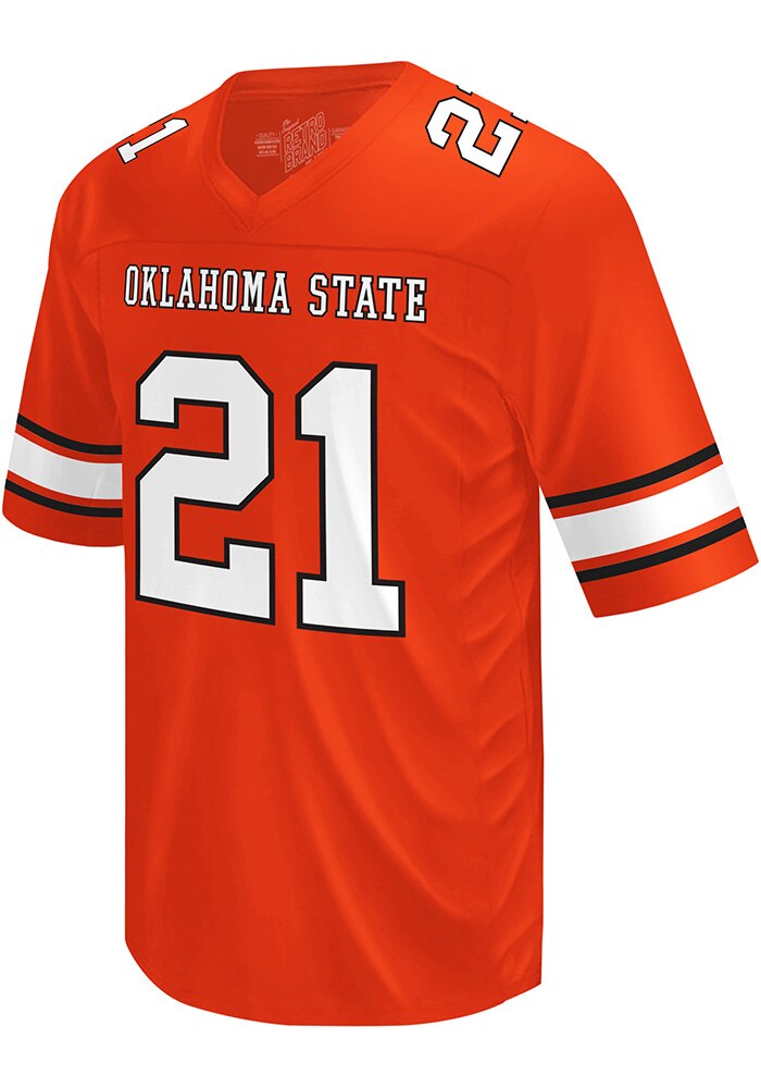 Oklahoma State Barry Sanders ジャージ 21 Barry Sanders Jersey #21 Oklahoma State Cowboys Leslie O