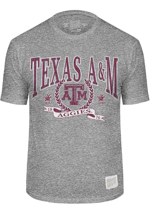 Original Retro Brand Texas A&M Aggies HEATHER GREY Triblend Short