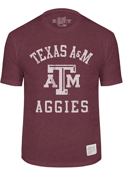 Original Retro Brand Texas A&M Aggies MAROON Slub Short Sleeve