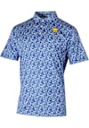 Main image for Mens Pitt Panthers Blue Columbia Heat Seal Westside Country Short Sleeve Polo Shirt