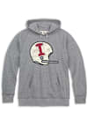 Main image for Mens Indiana Hoosiers Grey Rally Triblend Football Helmet Long Sleeve Fashion Hood