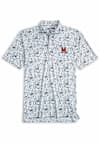 Main image for Mens Maryland Terrapins Red Johnnie O All over print Short Sleeve Fashion Polo