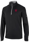 Main image for Mens Indiana Hoosiers Black Columbia Wickham Hills Qtr Zip Pullover