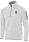 Main image for Antigua Sacramento Republic FC Mens Grey Fortune Long Sleeve Qtr Zip Pullover