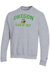 Main image for Mens Oregon Ducks Grey Champion Font Class of 2027 Powerblend Crew Sweatshirt