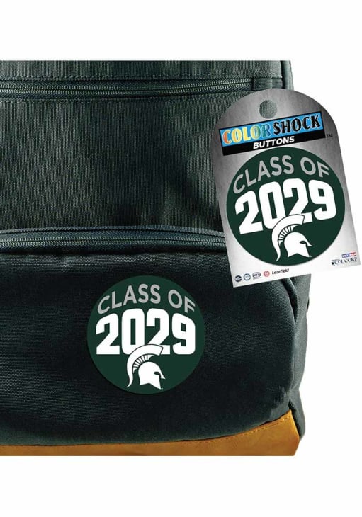 Michigan State Spartans 3" Class of 2029 Button - Green