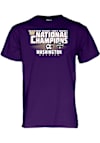 Main image for Washington Huskies Purple Blue 84 2025 Men's Soccer National Champions Short Sleeve T Shirt