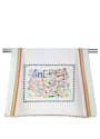 America Embroidered Dish Towel