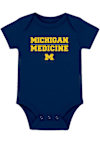 Main image for Baby Navy Blue Michigan Wolverines Medical School Short Sleeve One Piece