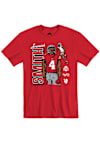 Main image for Jeremiah Smith Rally Mens Red Ohio State Buckeyes Football Football Caricature Player T Shirt