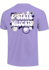Main image for Girls K-State Wildcats Lavender  Retro Flower Short Sleeve T-Shirt