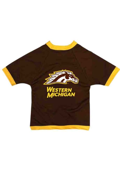 Brown Western Michigan Broncos Dog Pet Jersey